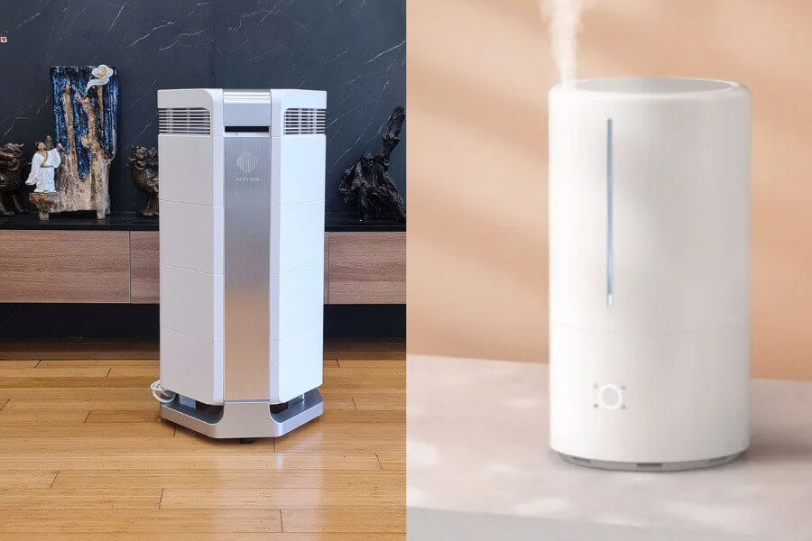 So sánh máy lọc không khí và máy tạo ẩm_1