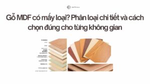 Gỗ MDF có mấy loại? Phân loại chi tiết và cách chọn đúng cho từng không gian