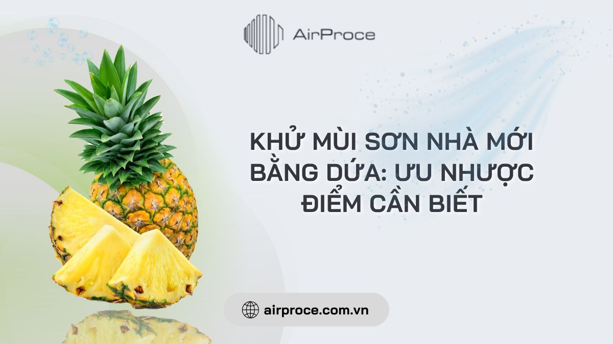 khử mùi sơn nhà mới bằng dứa