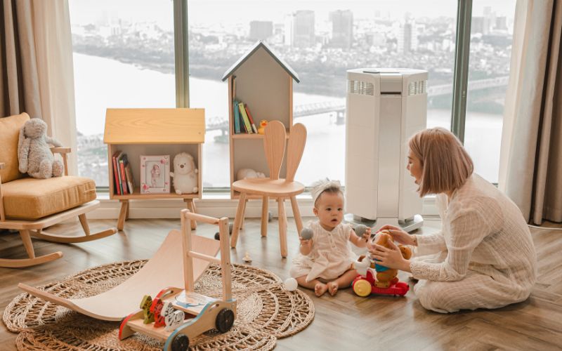 Giải pháp lọc không khí cho trẻ nhỏ
