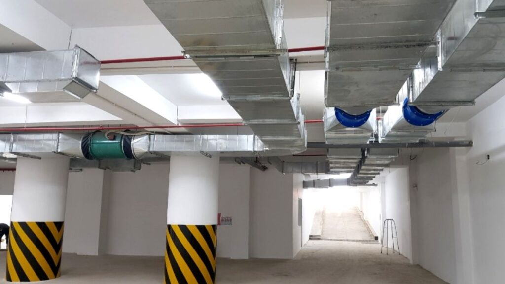hệ thống cấp gió tươi tầng hầm