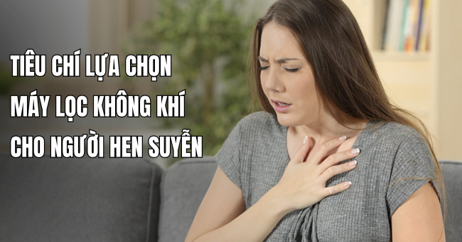 Tiêu chí lựa chọn máy lọc không khí cho người hen suyễn 1 Tiêu chí lựa chọn máy lọc không khí cho người hen suyễn