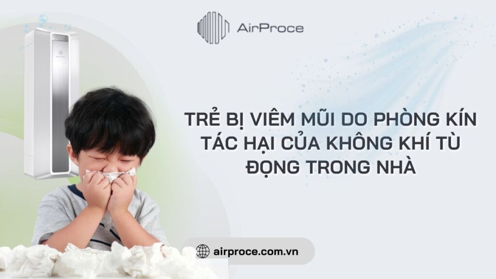 trẻ bị viêm mũi do phòng kín