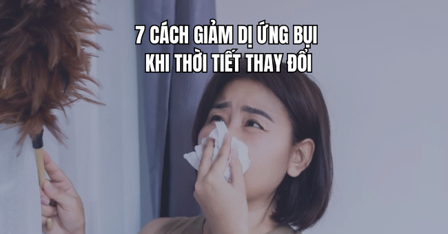 7 cách giảm dị ứng bụi hiệu quả khi thời tiết thay đổi 1 Dị ứng bụi