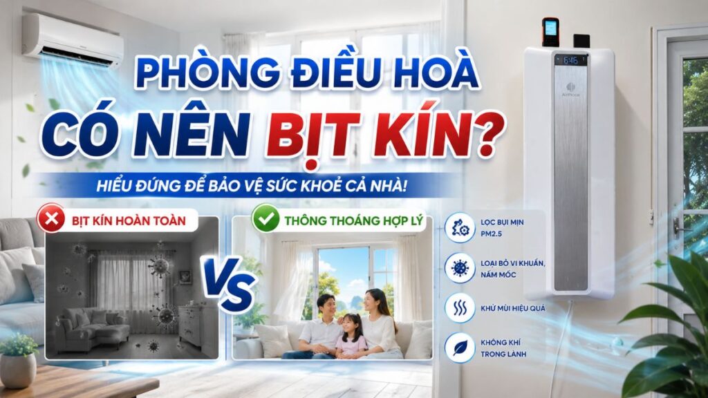 phòng điều hoà có nên bịt kín