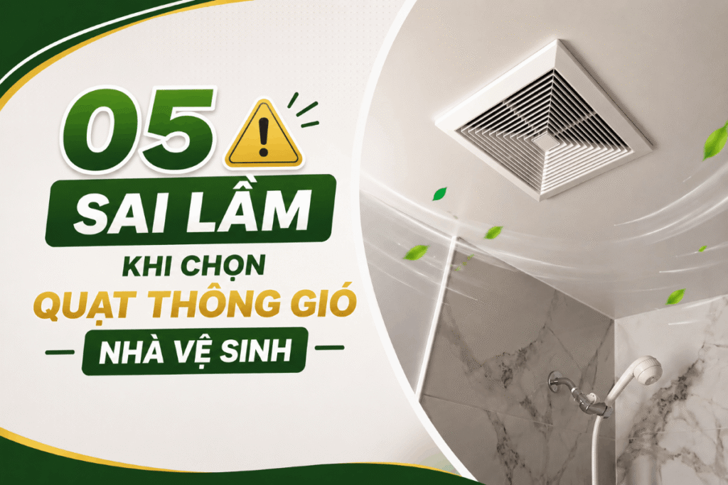 05 sai lầm khi chọn quạt thông gió nhà vệ sinh khiến nhà vệ sinh luôn có mùi 1 quạt thông gió nhà vệ sinh